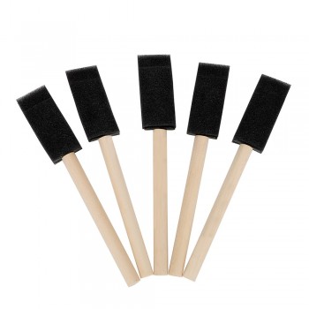 Auto Detailing Car Air Conditioner Vent Brush Blinds Duster Brush Car Grille Cleaner 5Pcs/set Soft Sponge Wood Handle