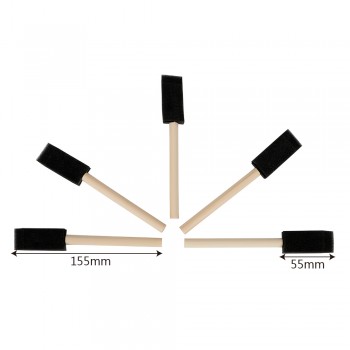 Auto Detailing Car Air Conditioner Vent Brush Blinds Duster Brush Car Grille Cleaner 5Pcs/set Soft Sponge Wood Handle