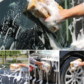 Fashion New Practical Yellow Nonslip Sponge Washing Cleaner Tool For Car Auto motocycle accessories car-styling Cleaning tool