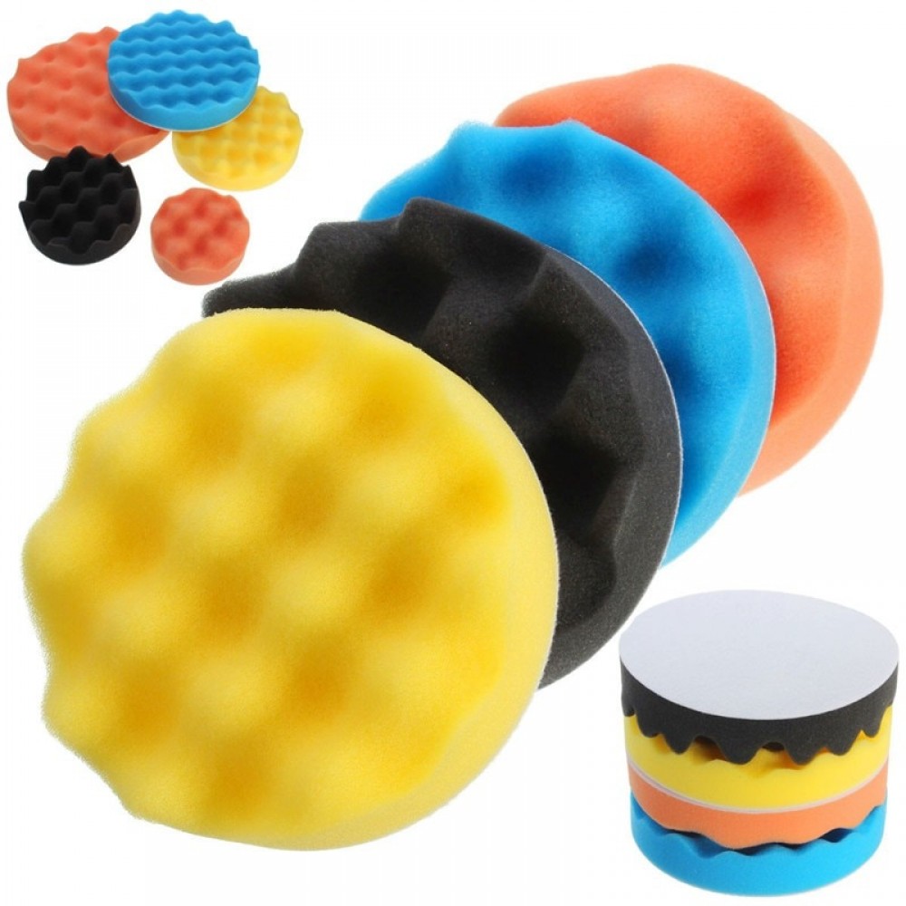 4Pcs/Set 3 - 7 Inch Buffing Polishing Sponge Pad Kiit For Car Auto Polisher individually polished Use Sponge
