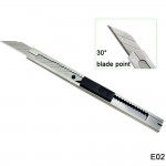 CNGZSY Snap-Off Knife Universal Mini Auto-lock Utility Cutter With Stainless Steel 30 Degree Blade Paper Vinyl Sticker Tools E02