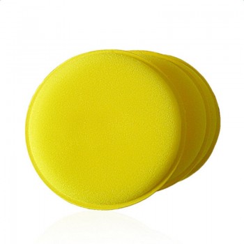 5pcs Car Wax Polish Foam Sponge Hand Soft Waxing Yellow Sponge Pad Buffer Cloth Towel Detailing Care Wash Clean Tools
