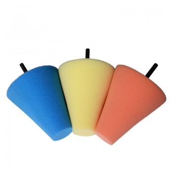 3Pcs/Set Car Wheel Rim Foam Sponge Polishing Pad Cone Shaped Buffing Pads For Car Wheel Hub Auto Cleaning Tool Accessories