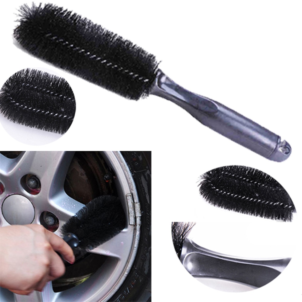 Car Vehicle Motorcycle Wheel Tire Rim Scrub Brush Washing Cleaning Tool Cleaner  dropship N