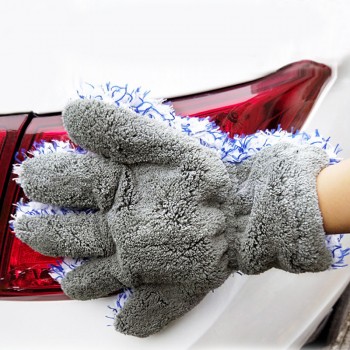 Premium Car Cleaning Glove High Density Microfiber Car Wash Cleaner Mitt Maximum Absorbancy Glove Car Care 30x27.5cm