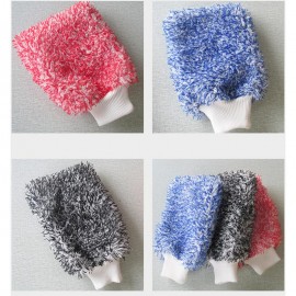 Car Cleaning Gloves Household Absorbent Long Plush Cleaning Gloves Wet and Dry Car Wash Gloves