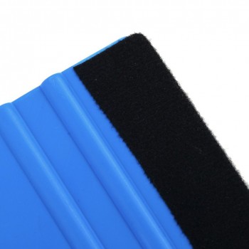 PP Durable Felt Wrapping Scraper Squeegee Tool for Car Window Film Blue Color