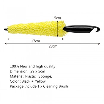 LumiParty Universal Car Wheel Rim Tire Sponge Brush Corn Cob Design Cleaner Car tire brush High quality  Car Cleaning Tool