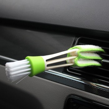 Portable Double Ended Car Air Conditioner Vent Slit Cleaner Brush Instrumentation Dusting Blinds Keyboard Cleaning Brush Cleaner