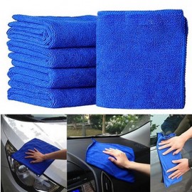 New arrival Practical 5Pcs Blue Soft Absorbent Wash Cloth Car Auto Care Microfiber 2017