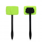 Microfiber Auto Window Cleaner Long Handle Car Wash Brush Car Window Windshield Wiper Cloth Clean Tools Washable Shine Handy