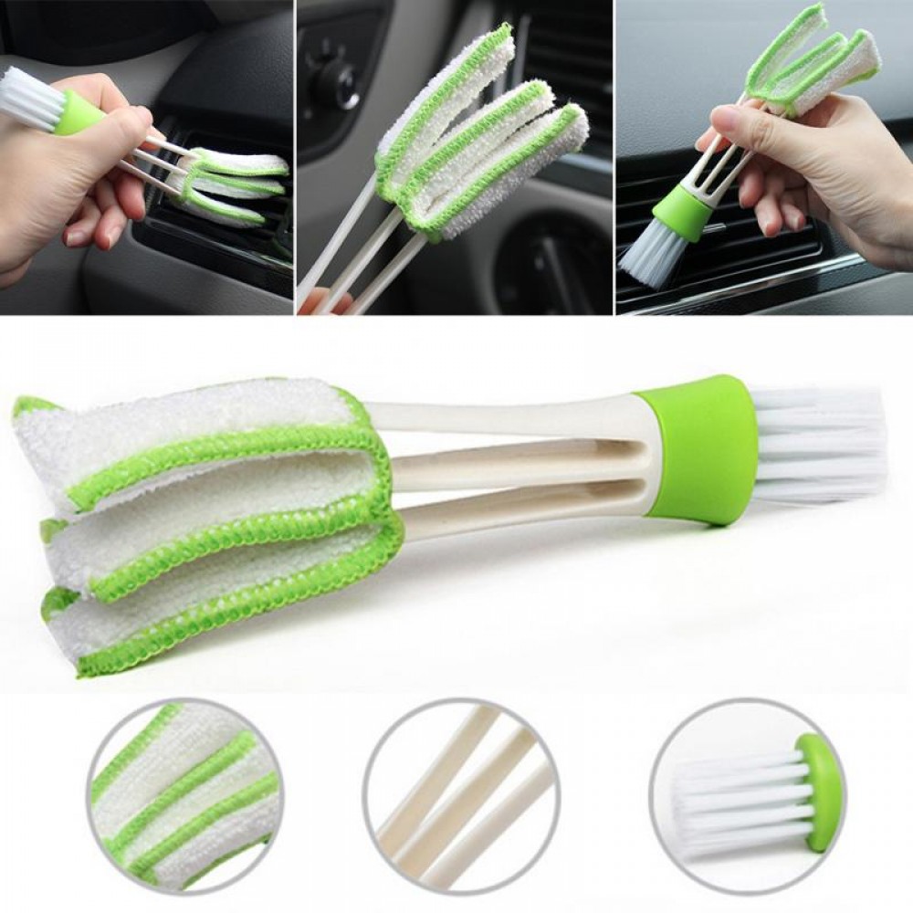 New Car Auto Kit Air Outlet Double-End Cleaning Brush Car Instrument Panel Seams Brush Household Dust Cleaner