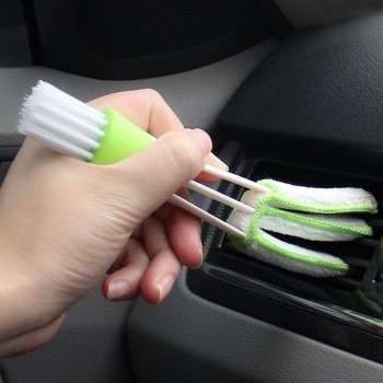 New Car Auto Kit Air Outlet Double-End Cleaning Brush Car Instrument Panel Seams Brush Household Dust Cleaner