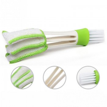 New Car Auto Kit Air Outlet Double-End Cleaning Brush Car Instrument Panel Seams Brush Household Dust Cleaner