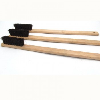 1Pc 40cm Car Engine Tire Wheel Rim Cleaning Brush Long Bamboo Handle Natural Bristl Auto Detailing Washer