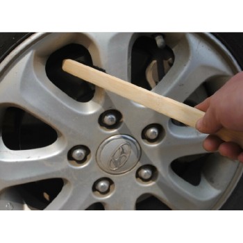 1Pc 40cm Car Engine Tire Wheel Rim Cleaning Brush Long Bamboo Handle Natural Bristl Auto Detailing Washer