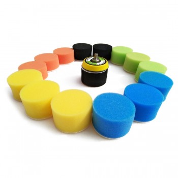 16pcs 2/50mm Diameter Polishing pad Polishing Kit For Auto Polisher Buffer