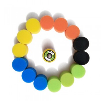16pcs 2/50mm Diameter Polishing pad Polishing Kit For Auto Polisher Buffer