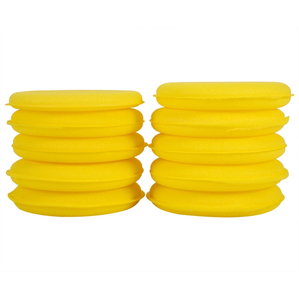 10PCS Waxing Polish Wax Foam Sponge Applicator Pad Universal for Clean Car Vehicle Glass Wax Polish Tyre Dressing Trim dressing