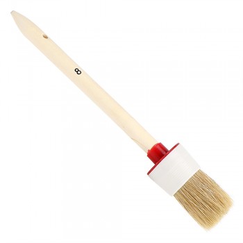 Car Brush Soft Bristle Wood Handle Auto Care for Interior Dashboard Rims Wheel Air-Conditioning Engine Wash Auto Detailing