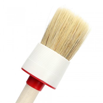 Car Brush Soft Bristle Wood Handle Auto Care for Interior Dashboard Rims Wheel Air-Conditioning Engine Wash Auto Detailing