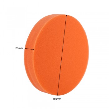 10Pcs/Set 6(150mm) Car Polishing Pads Sponge Polishing Buffing Waxing Pad Kit Tool For Car Polisher Buffer Auto Care Set Orange