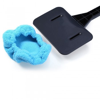 High Quality Car Window Brush Cleaner  Microfiber Wiper Auto Washable Brush Glass Cleaner Cleaning Tool with Clean Cloth Pad