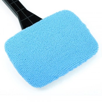 High Quality Car Window Brush Cleaner  Microfiber Wiper Auto Washable Brush Glass Cleaner Cleaning Tool with Clean Cloth Pad