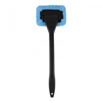 High Quality Car Window Brush Cleaner  Microfiber Wiper Auto Washable Brush Glass Cleaner Cleaning Tool with Clean Cloth Pad