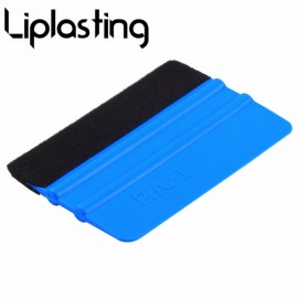 Rectangle Durable Handheld Blue Vinyl Car Squeegee Decal Wrap Applicator Soft Felt Edge Scraper 99 x 72mm Hand Tool