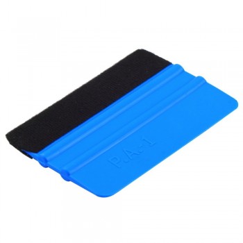 Rectangle Durable Handheld Blue Vinyl Car Squeegee Decal Wrap Applicator Soft Felt Edge Scraper 99 x 72mm Hand Tool