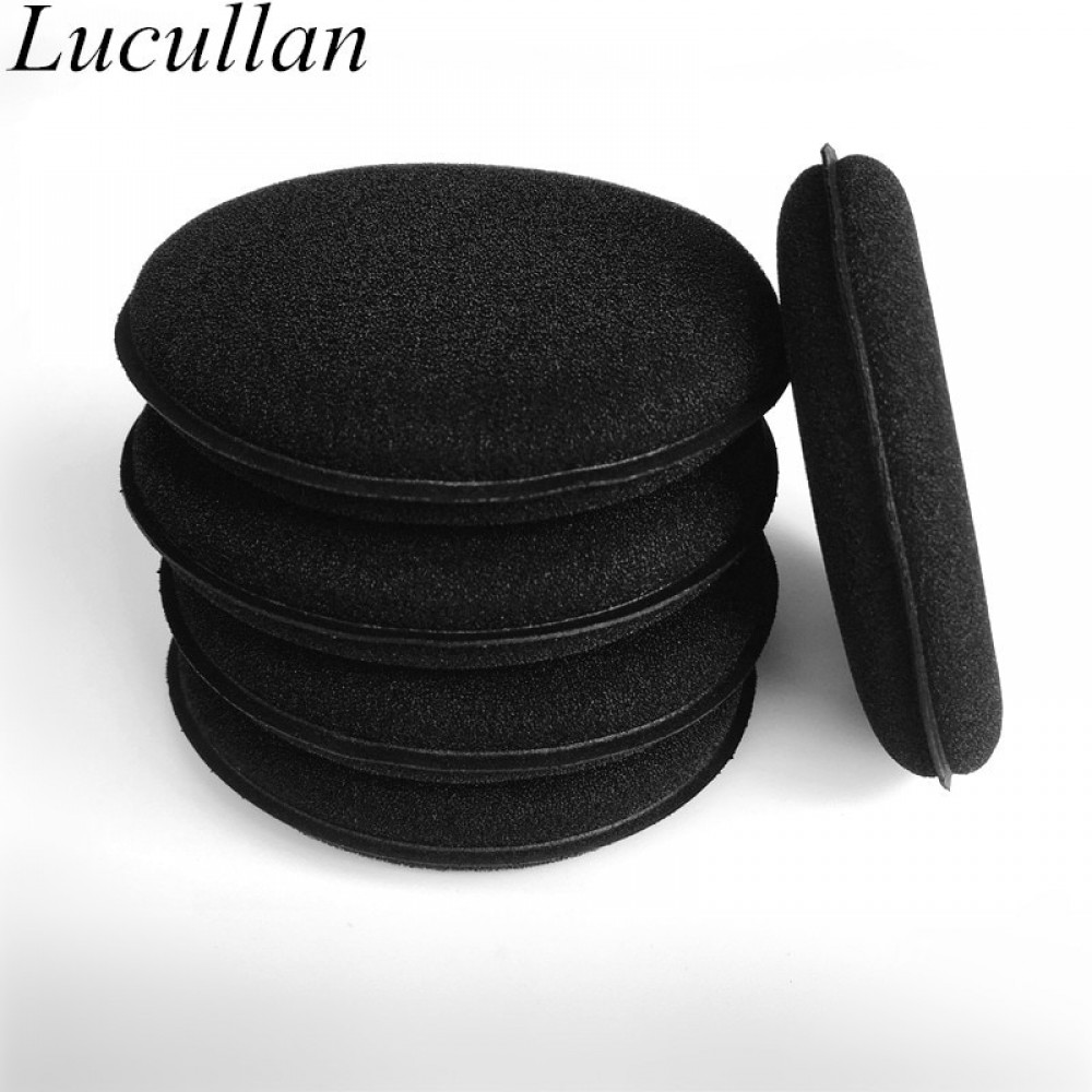 Lucullan Brand 10 Pack Ultra Fine Refined Foam Applicator Auto Care Tools Sponge For Use With Cream or Paste Waxes