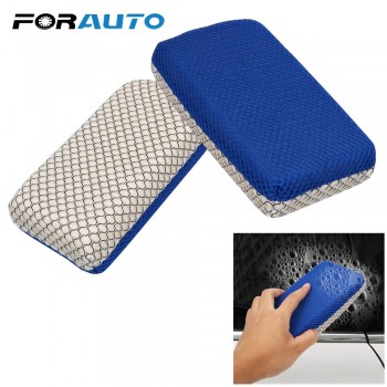 FORAUTO Microfiber Mesh Car Detailing Care Car Wash Sponge Wash Clean Brush Motorcycle Bike Washer Auto Washing Cleaning Sponge