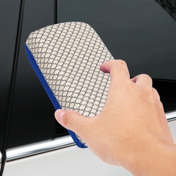 FORAUTO Microfiber Mesh Car Detailing Care Car Wash Sponge Wash Clean Brush Motorcycle Bike Washer Auto Washing Cleaning Sponge