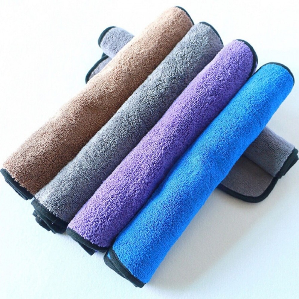 40*40CM Auto Care 400gsm Super Thick Plush Microfiber Car Cleaning Cloths Car Care Microfibre Wax Polishing Detailing Towels New