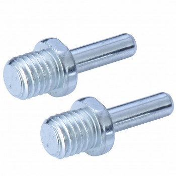 2pcs Stainless Steel M14 Screw Spindle Drill Adapter Backing Pad Wire Brush For Car Polish Wax Foam Sponge Pad Polisher Buffer