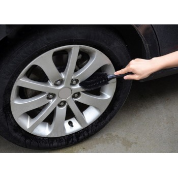 Car Wheel Brush Tire Rim Washing Tool Vehicle Tyre Cleaning Brushes Black Auto Maintenance Care Car Accessories