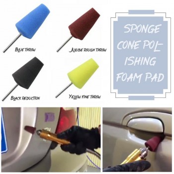 Multifunctional Fine Sponge Cone Polishing Foam Pad Reusable Cone Shaped Sponge For Car Wheels Car Doors And Handles