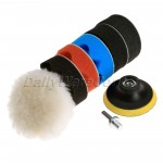 8Pcs/Set 3inch Polishing Buffing Pad Sponge Kit Car Polisher W/ M10 Thread Adapter Car Wash Auto Detailing Cleaning Car Styling