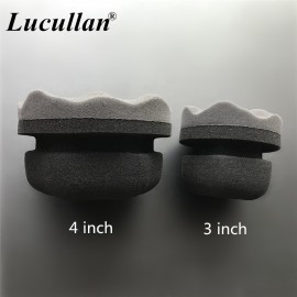 Lucullan Make Detailing Easier Hex Grip Tools Handheld Tire Waxing Sponge 3 inch Fit The Wax Bottle Tire Dressing Applicator