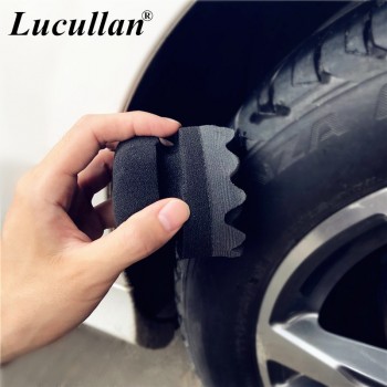 Lucullan Make Detailing Easier Hex Grip Tools Handheld Tire Waxing Sponge 3 inch Fit The Wax Bottle Tire Dressing Applicator