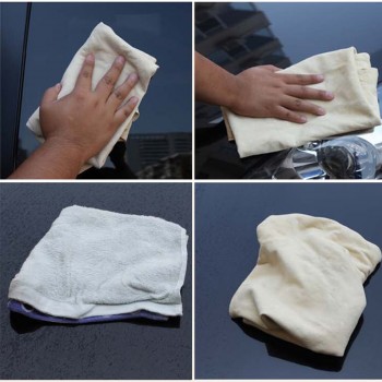 BU-Bauty  new hot 40 * 70CM 32 * 43CM Natural Shammy Chamois Leather Car Cleaning Towels Drying Washing Cloth New Arrival