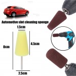 Buffing Polishing wheel Car Polish Buffing Shank Polishing Sponge Cone Metal Foam Pad Car maintenance Automobile Cleaning Tool #