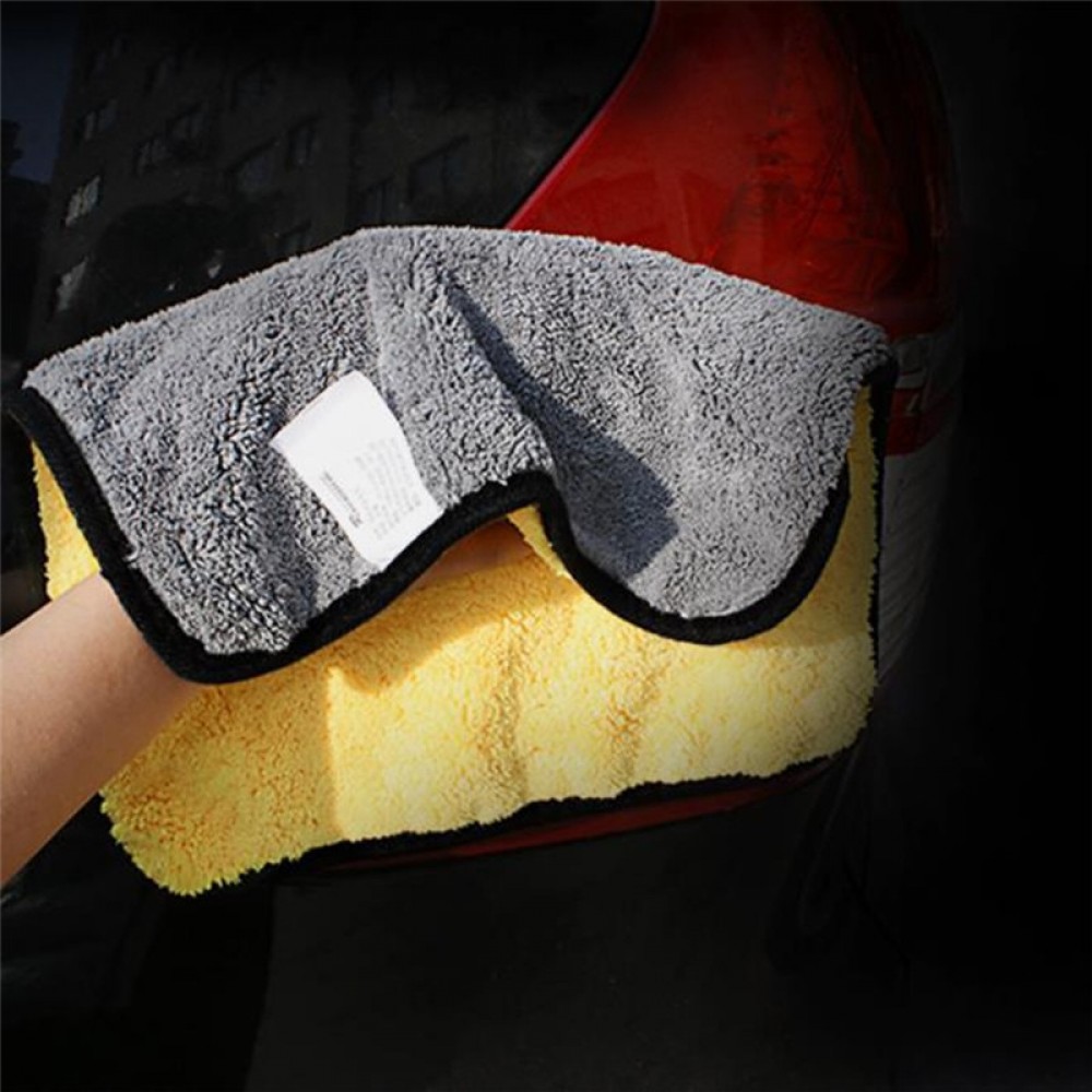 1Pc 30cmx30/60cm 38*45cm Car Washing Towel Microfiber Water Absorb Cloth Wax Polishing Cleaning Care