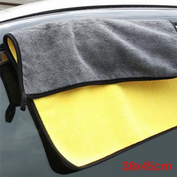 1Pc 30cmx30/60cm 38*45cm Car Washing Towel Microfiber Water Absorb Cloth Wax Polishing Cleaning Care
