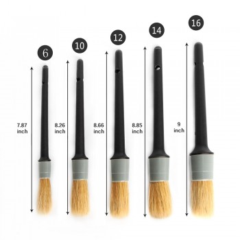 5pcs Car Detail Brush Set Scratch free for Interior and Exterior Detailing Dashboard Air Vent Cleaning Rims Wheels Automotive