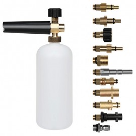 Car Wash Snow Foam Lance With Different Kinds Male Thread Adaptors Soap Foamer Gun Washer With Adjustable Nozzle Sprayer