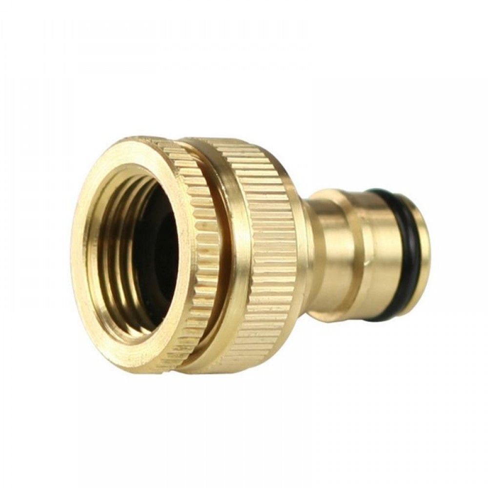 1pc Brass Hose Quick Connect Garden Hose Tap Connector 1/ 2 Inch To 3/ 4 Inch Brass Hose Pipe Fittings Water Hose Faucet Adapter