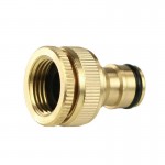 1pc Brass Hose Quick Connect Garden Hose Tap Connector 1/ 2 Inch To 3/ 4 Inch Brass Hose Pipe Fittings Water Hose Faucet Adapter