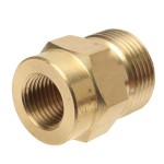 1pc Brass Washer Adaptor Mayitr Foam Lance Adapter Coupler 1/4 F - M22 for High Pressure Water Tools
